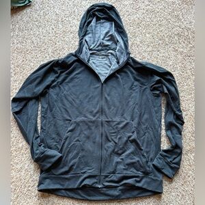 Nike Jacket Mens dark Gray Dri Fit Full Zip Long Sleeve Hoodie Size XL‎